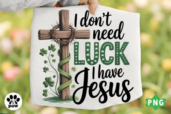 Christian St. Patrick s Day PNG, Cross for T-Shirt Designs