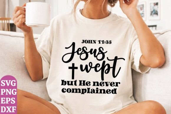 Christian SVG: Jesus Wept PNG — T-Shirt Designs
