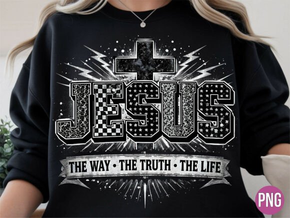 Jesus Cross Lightning T-Shirt Designs