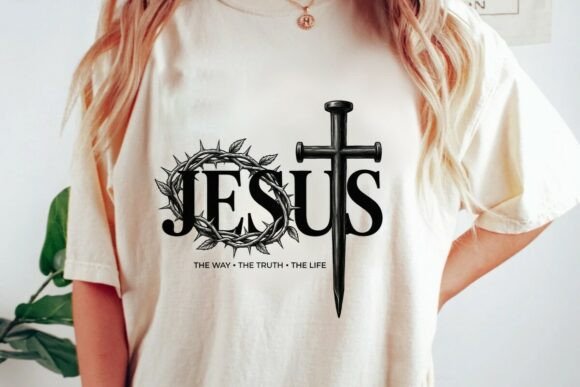Jesus Crown Thorns Nail Cross Png